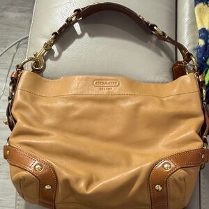 Coach Brown Leather Shoulder Bag